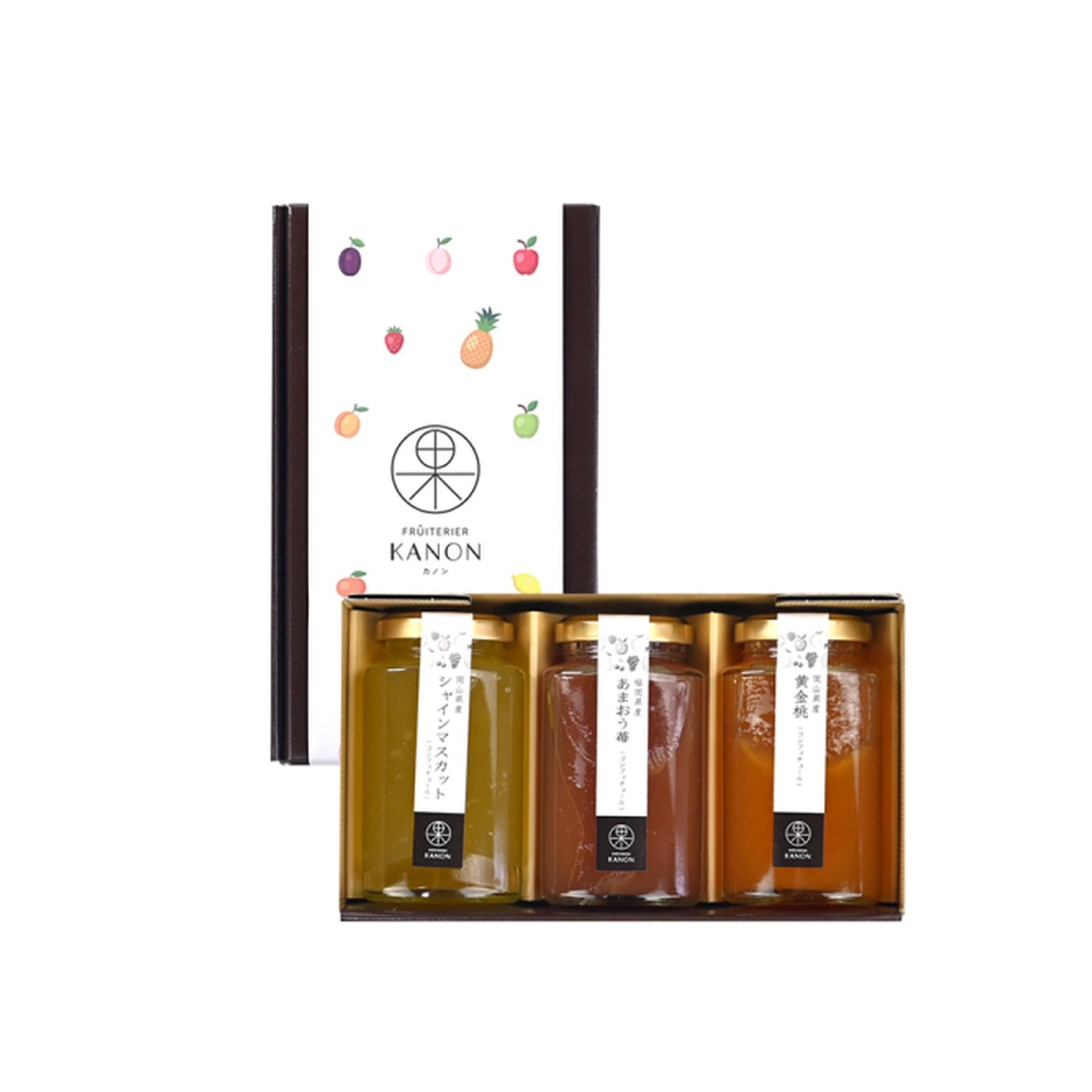 フリュテリーカノン KANON 国産コンフィチュール 3本アソート ゼリー ギフト×1個