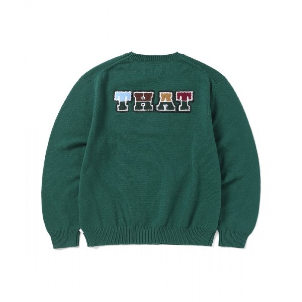 これは決してあんなものではない（これは決してそうではない）これ/あのニットスリーブグリーン