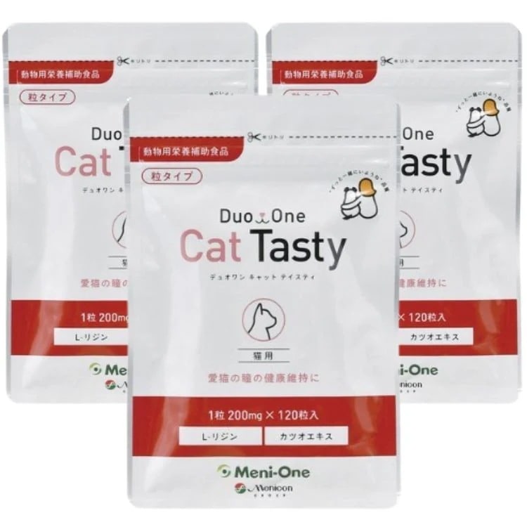 3個セット メニワン Duo One Cat Tasty 粒タイプ 120粒 デュオワン キャット テイスティ