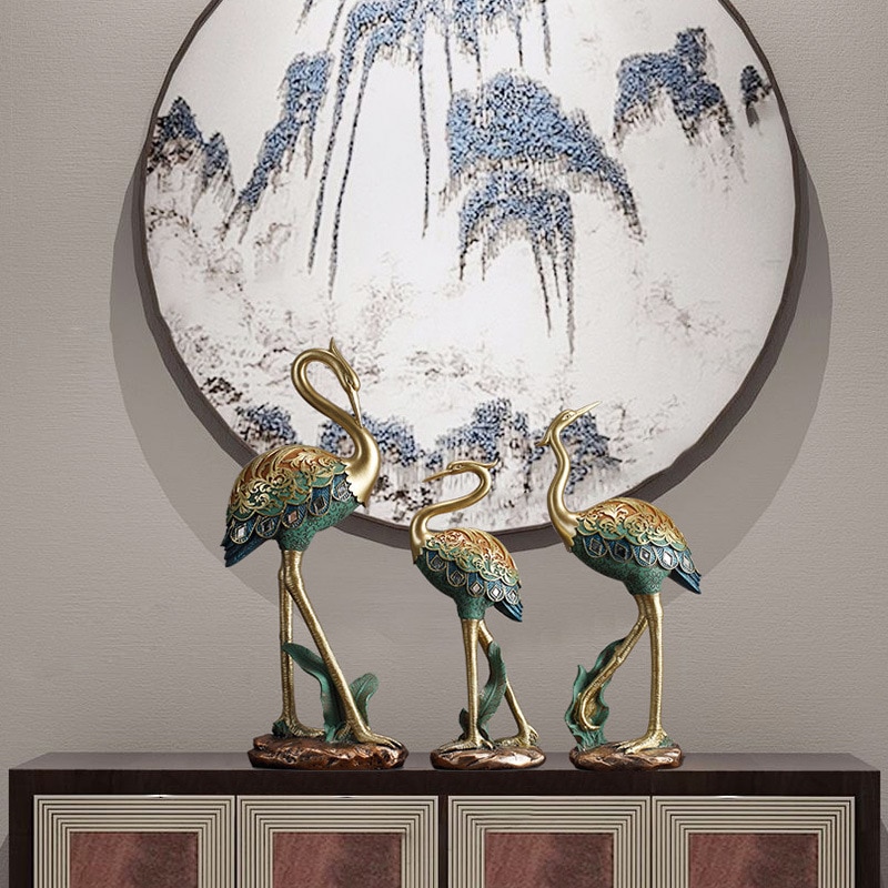 孔雀(くじゃく)の装飾オブジェ 動物 2種 オーナメント 装飾品 アート おしゃれ お洒落 かわいい インテリア 雑貨 リビングルーム プレゼント