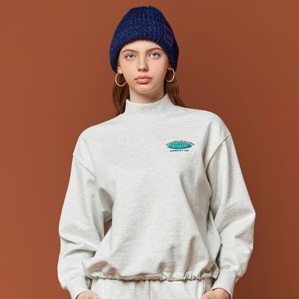 ハイネックストリングマンツーマンTシャツ3COLOR