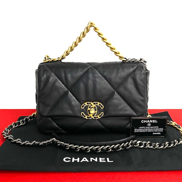 Qoo10] CHANEL シャネル19 マトラッセショルダーバッグ