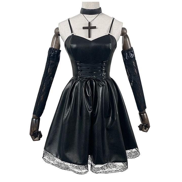 工場直販 一部分3日出荷DEATH NOTE デスノート 弥海砂 あまねみさ コスチューム コスプレ衣装 5点セット サイズ SXXXL