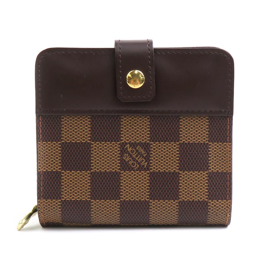 ルイ ヴィトン LOUIS VUITTON 二つ折り財布 ダミエ ダミエキャンバス エベヌ ユニセックス N61668 a0502