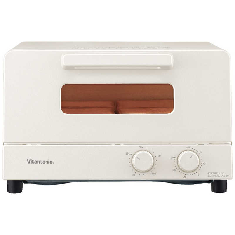 ビタントニオ　オーブントースター 1200W/食パン4枚 アイボリー　VOT-50-I