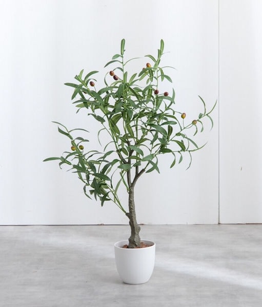光触媒人工観葉植物オリーブ インテリア 造花植物 人工植物 フェイクグリーン（1185）