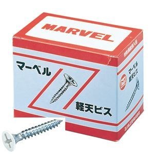 （まとめ）軽天ビス/ネジ [白頭22mm/1000本入x2セット] マーベル K-22C
