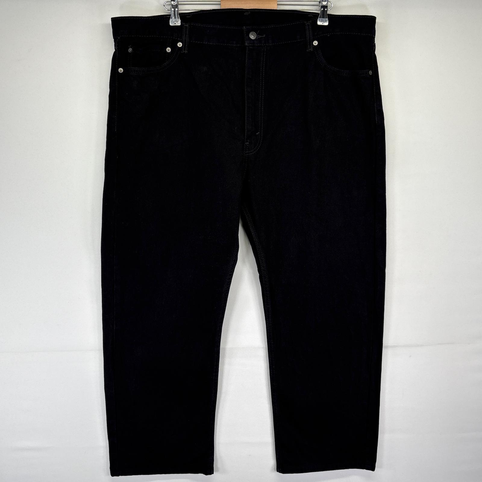 古着 デニムパンツ 505 ストレート ジーンズ ジーパン 長ズボン 大きいサイズ w44 L30 ブラック メンズ