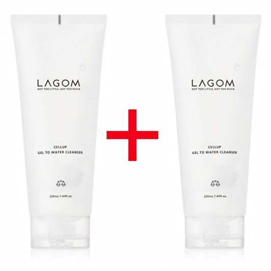 [1+1][小田切ヒロ おすすめ]ジェルトゥウォータークレンザー 220mL X2個 / 朝用洗顔/Qoo10洗顔人気no1