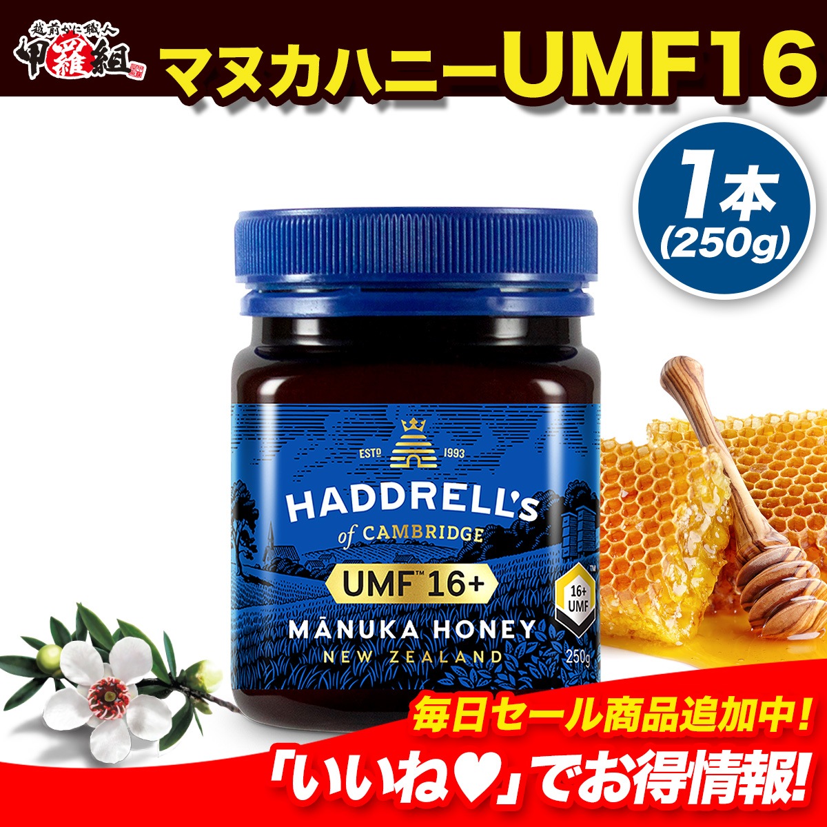 マヌカハニー250g UMF16＋ MGO572＋ 非加熱 生はちみつ 蜂蜜 ハチミツ 無添加 ニュージーランド 直輸入 ギフト 贈り物 プレゼント おすすめ