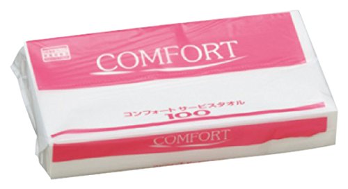 【ケース販売】 クレシア コンフォート サービスタオル 中判サイズ 100枚/パック ×60パック入 37115