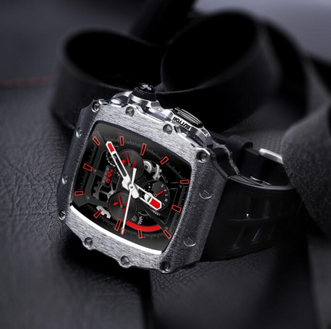 新製品が出回るApple Watch S8 用バンド 44MM/45MM Apple Watchの改造 オールインワンバンド インサートドリル アップルウォッチ バンド バンド 一体型 バンド 用バン