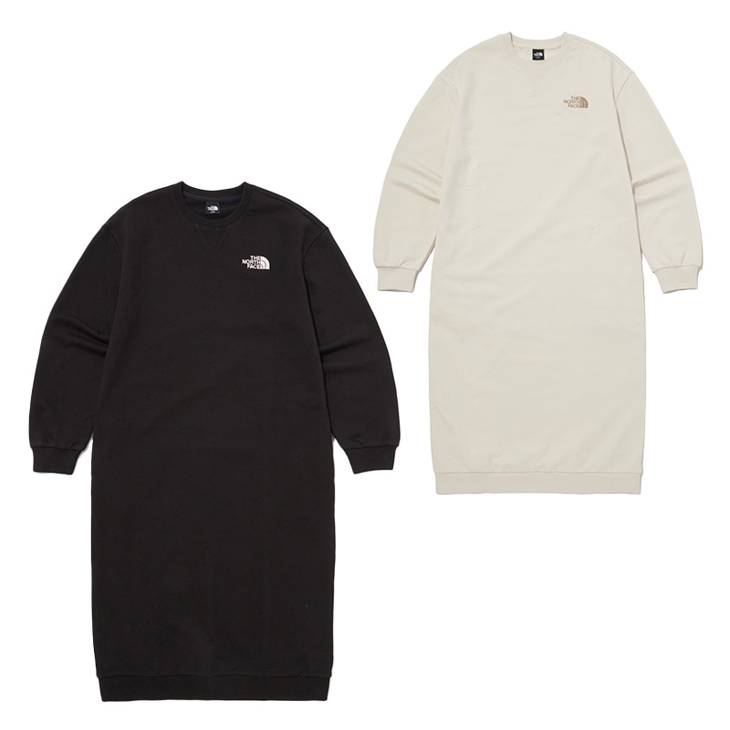 NT7ZP80 WS ESSENTIAL ONEPIECE 韓国 ワンピース レディース 長袖 ロング ラウンド Tシャツ レディース
