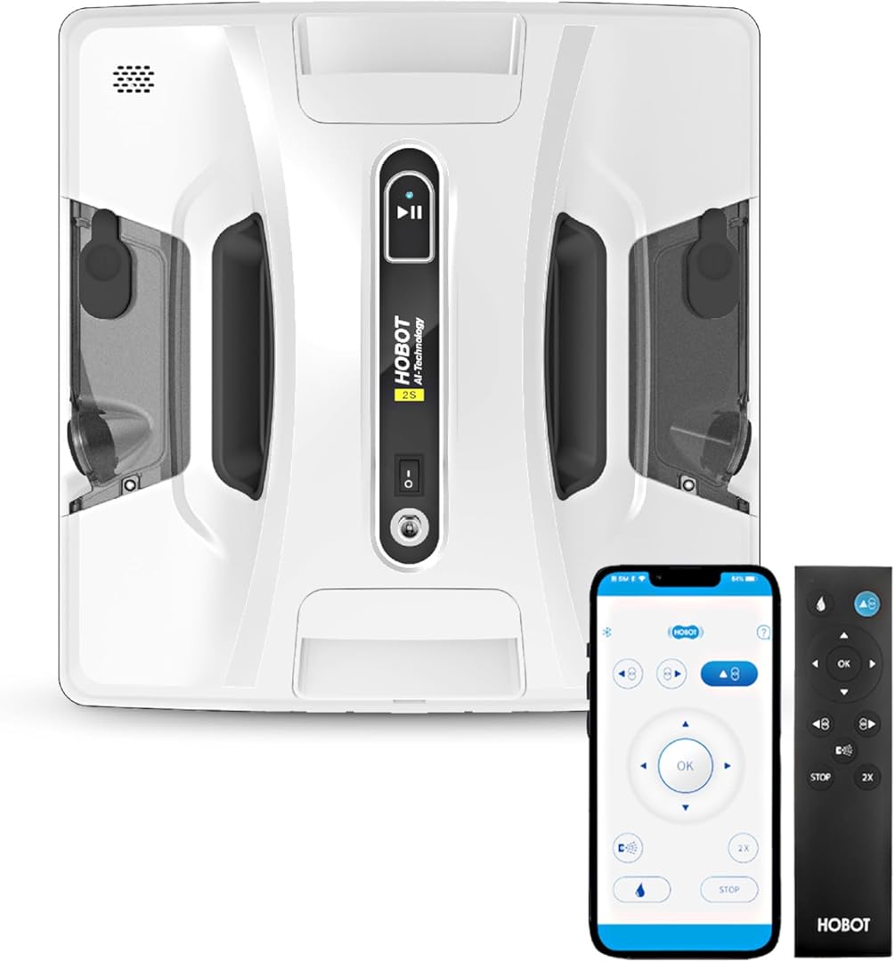 【全自動窓掃除】AI機能搭載窓掃除ロボット HOBOT-2S（ホボット） 日本のお客様もガラス拭き・乾拭きをサポート