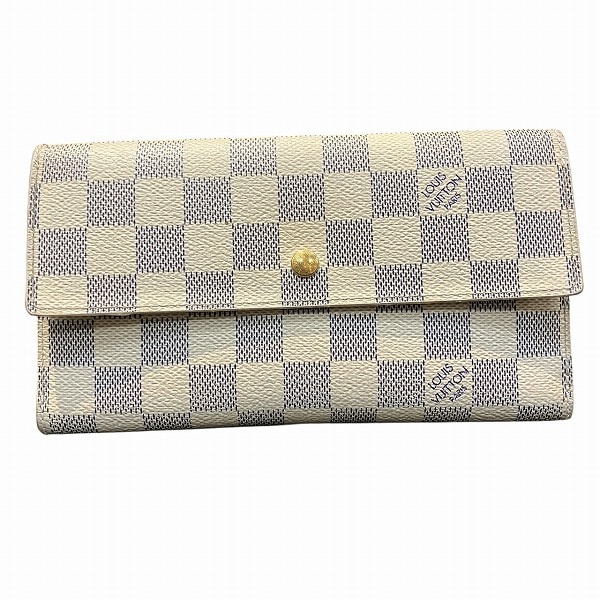 ルイヴィトンアズール ポルトフォイユサラ N61735 長財布 ユニセックス【中古】