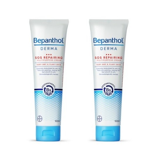 Bepanthol ダーマ マルチポーズ クリーム 100ml x 2個 (鎮静/弾力/保湿/栄養/活力/光彩/しわ防止)