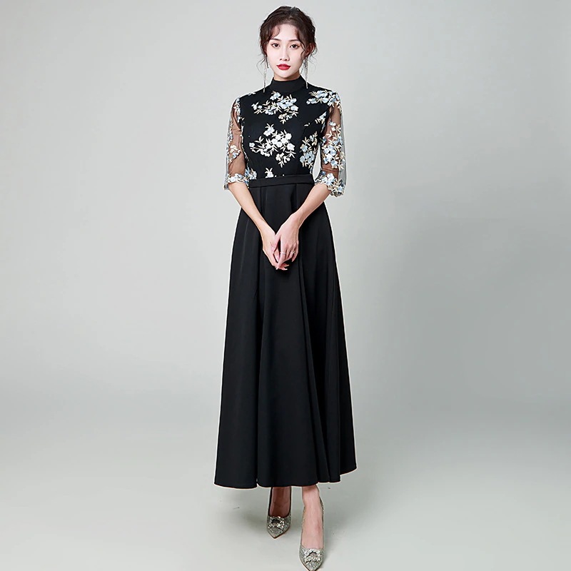 パーティードレス 結婚式 卒業式 ドレス 袖あり 二次会ドレス パーティドレス 二次会 ドレス 成人式