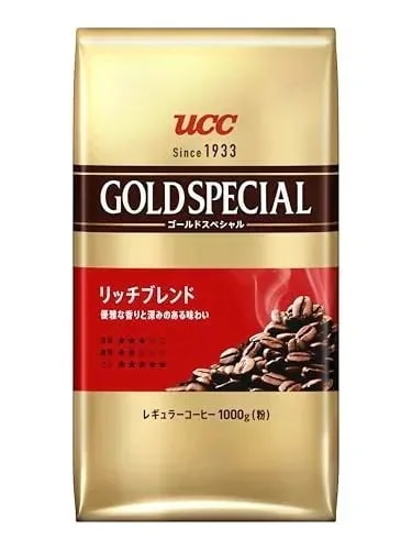 ゴールドスペシャル UCC リッチブレンド コーヒー(粉) 1000g【挽き豆】【焙煎】