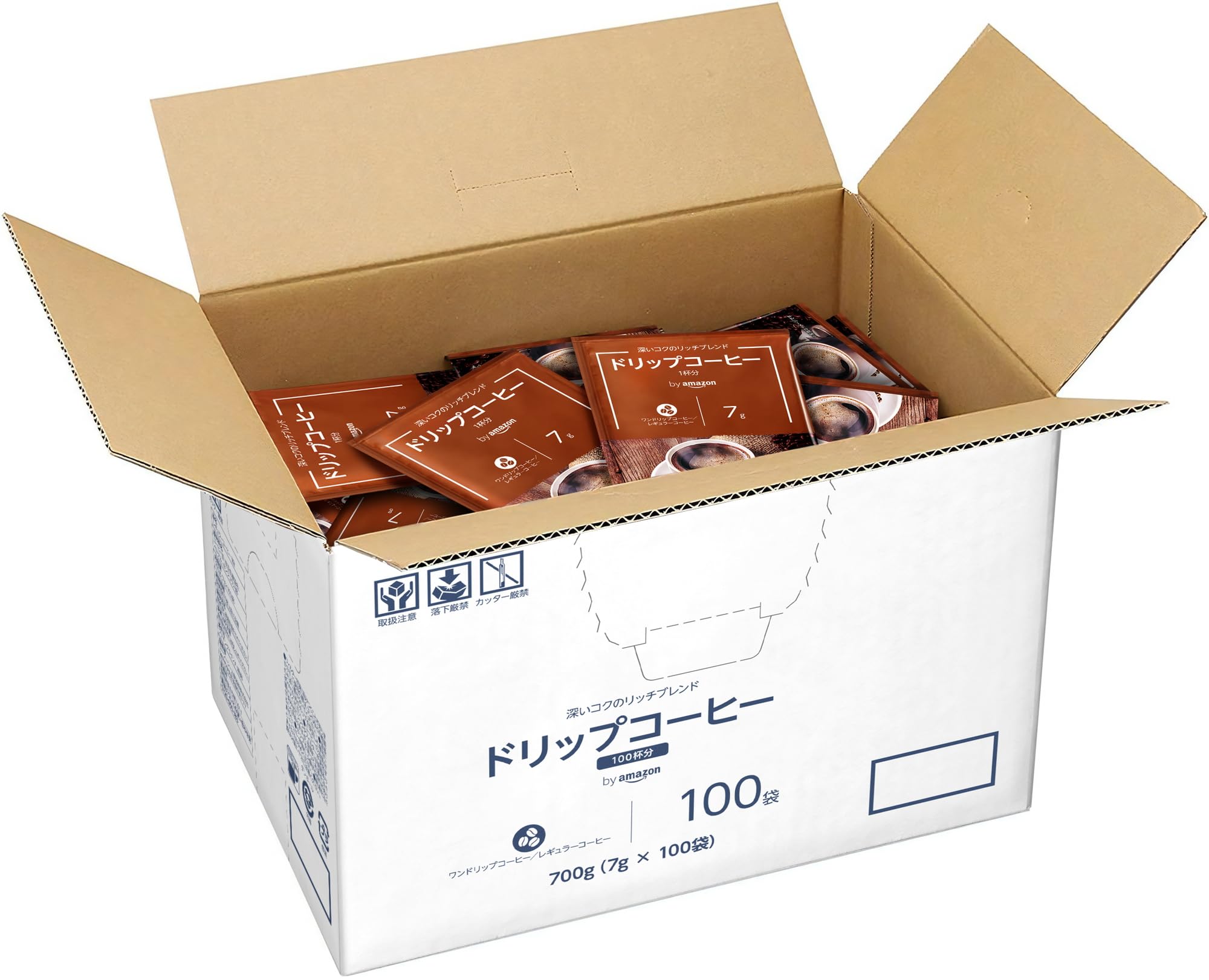 by Amazonドリップコーヒー 深いコクのリッチブレンド ダークロースト 100個 UCC製 (Happy Belly)