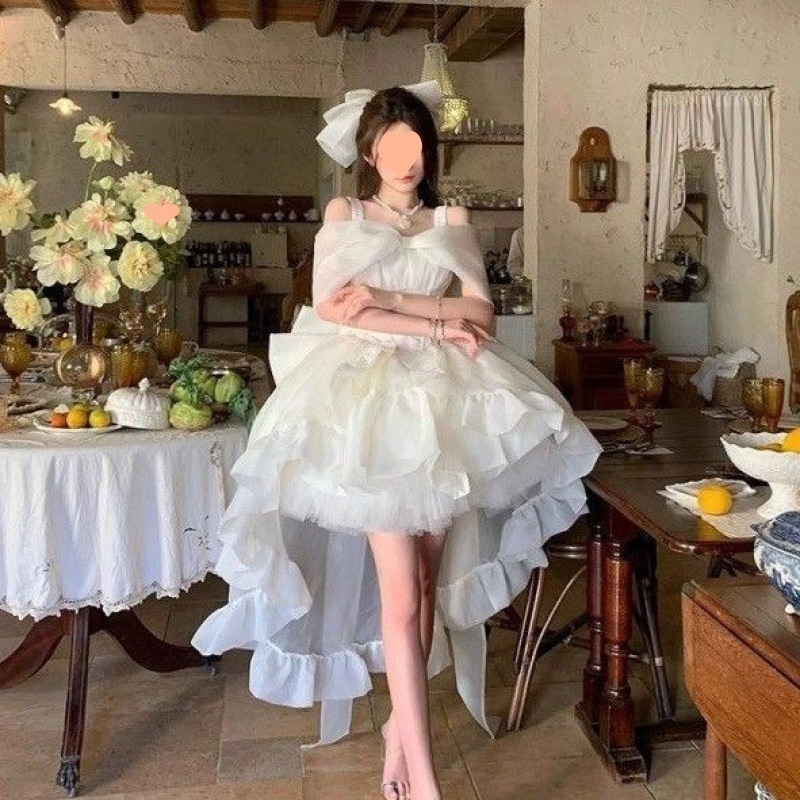 成人式テールドレスプチバースデープリンセスチュチュスカート高級初恋少女ロリータ小さいドレス