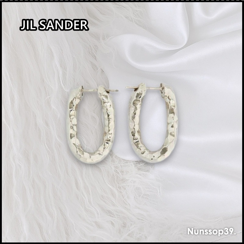 JIL SANDER ROUND EARRINGS