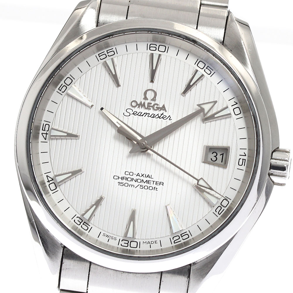 オメガ OMEGA 231.10.42.21.02.001 シーマスター アクアテラ 150M デイト コーアクシャル 自動巻き メンズ 保証書付き_895491【中古】