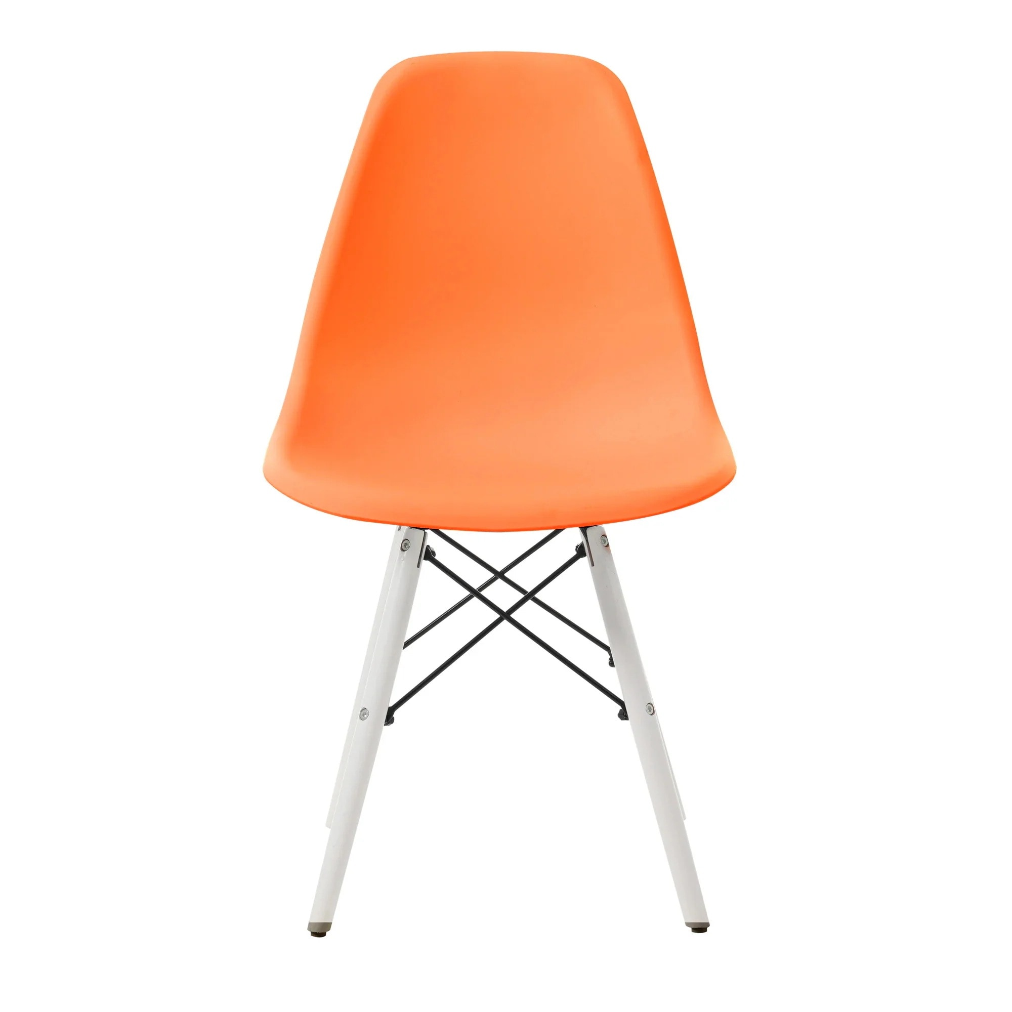 イームズチェア リプロダクト ダイニングチェア ダイニングチェアー イームズチェア DSW eames イームズ チェアー DSW イームズ椅子 チェア イームズチェアーG 【オレンジ座面