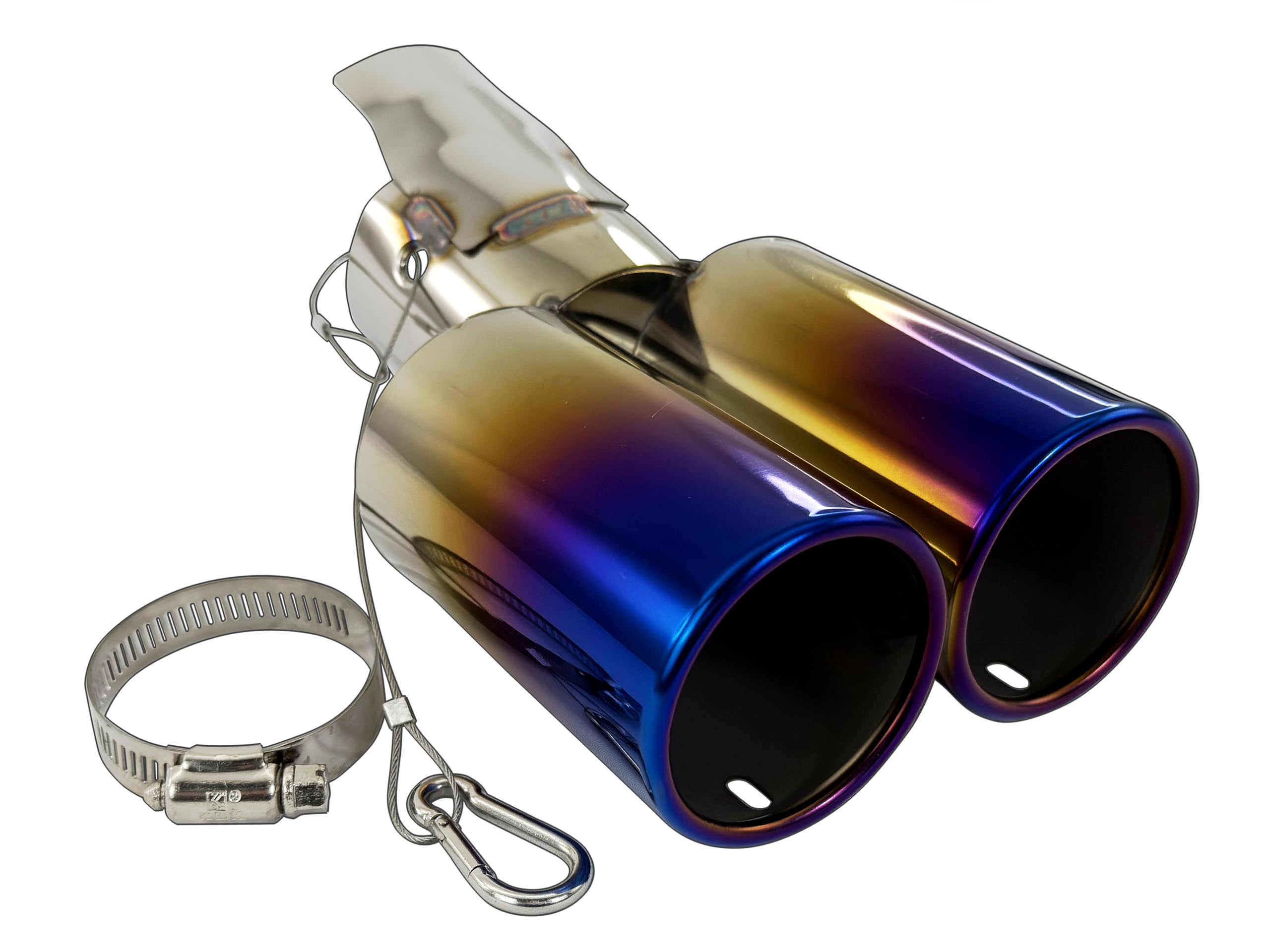 BRIGHTZ ジムニー JB64W ステンレス２本出しマフラーカッター 青 【 MUF－CUT－030 】 JB64 JB B64 64