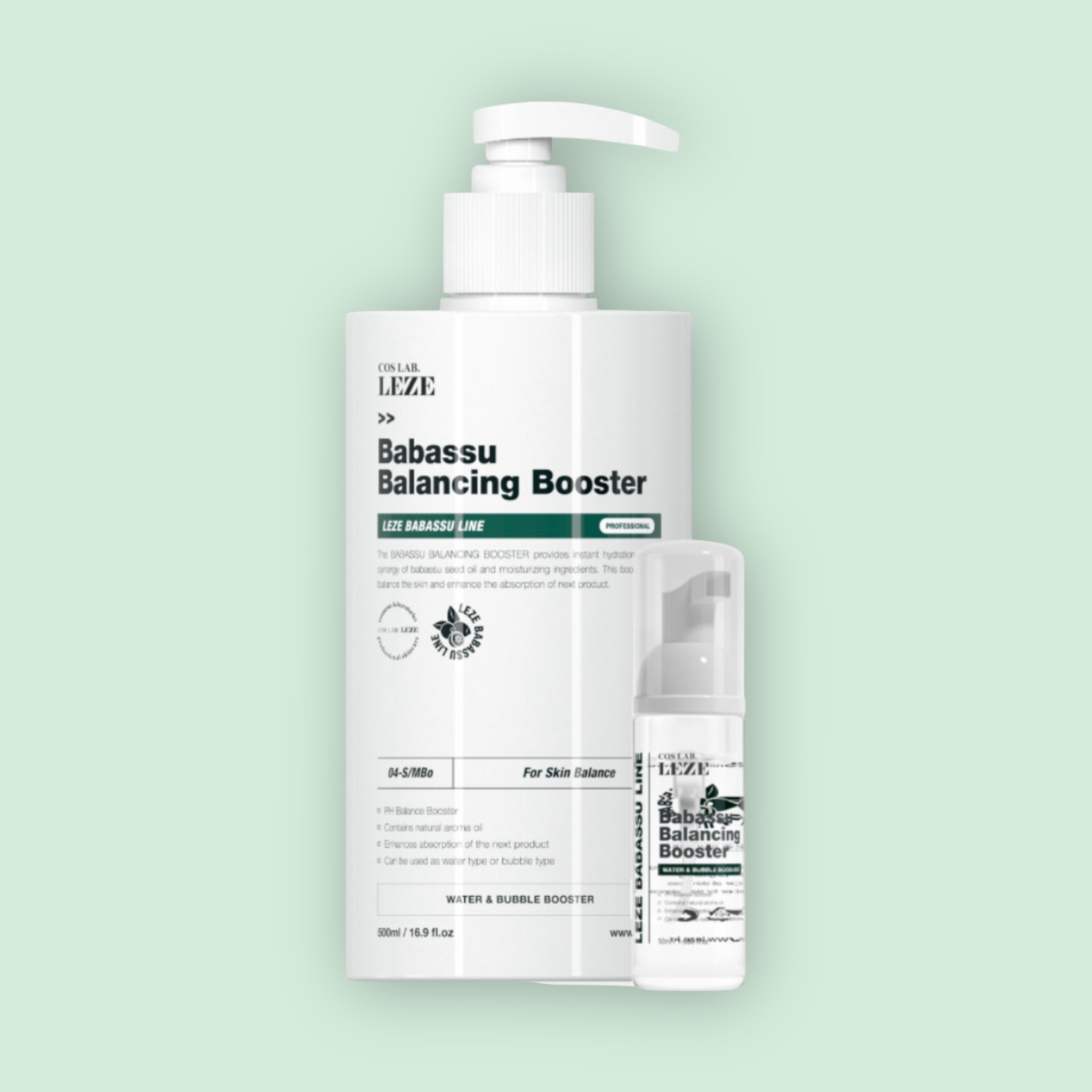 COSLAB Dr.LEZE ババス バランシング ブースター 500mlpH5.5弱酸性トナーうるおいブースター化粧水敏感肌・乾燥肌におすすめ