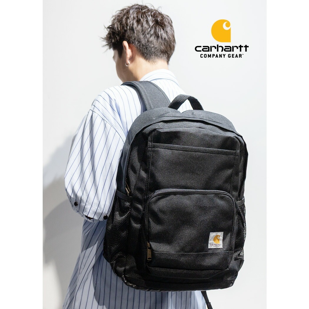 CARHARTT カーハート リュック バックパック バッグ 23L LAPTOP BACK PACK BLACK ( ブラック 黒 鞄 PC収納 通勤 通学 アウトドア 旅行 メンズ レディース C