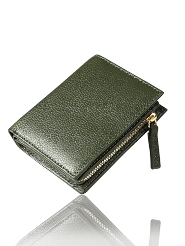 [ムラ] レディース 二つ折り財布 ミニ財布 コンパクト 本革 (グリーン) 6,208円