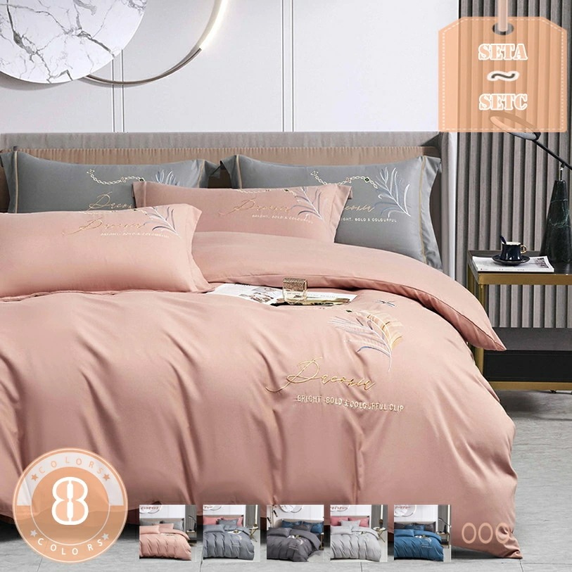 777円OFFクーポン 布団カバー 3点セット 北欧風 寝具カバーセット 綿100 掛け布団カバー 枕カバー ベッドシーツ 洋式和式兼用 刺繍 上品 ホテル仕様 ふとんカバー セミダブル 洗える 優し