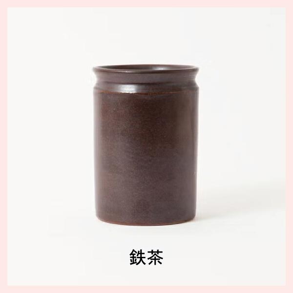 （３Ｐセット）キッチンツールスタンド（大）／鉄茶　信楽焼 日本製 陶器製 mei-10