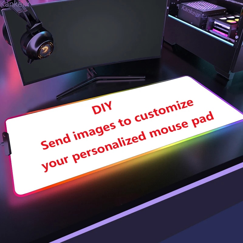 大型RGB発光マウスパッド,カスタマイズ,LED,RGB,コンピューター,ラップトップ,ゲーマー,PC,ゲーム,クール,大型デスクトップ,DIY, XXL