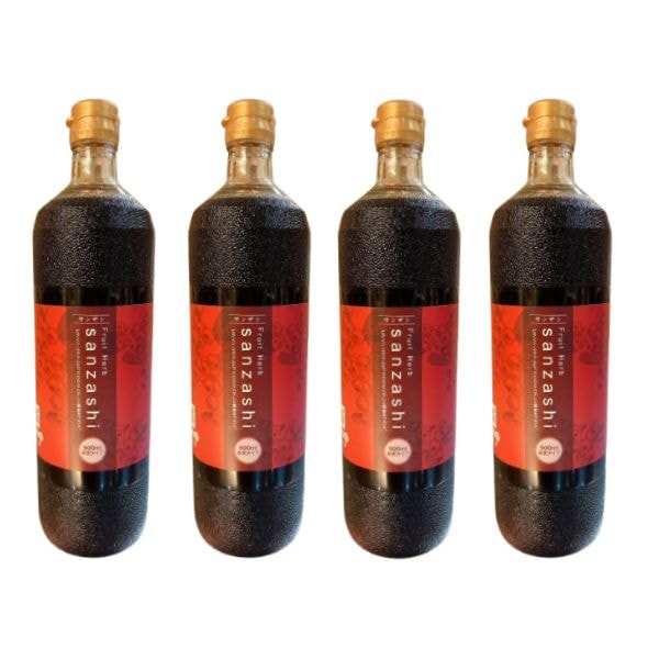 さんざし ドリンク サンザシドリンク フルーツハーブ 900ml 4本セット正規品 希釈タイプ