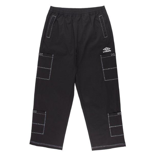 クリスピー タスラン ワイド カーゴ パンツ UQ221CPT59 BLK