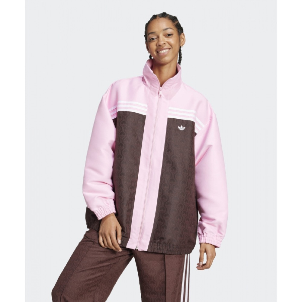 アディダス 70s オーバーサイズトラックジャケット-ピンク/JN8301