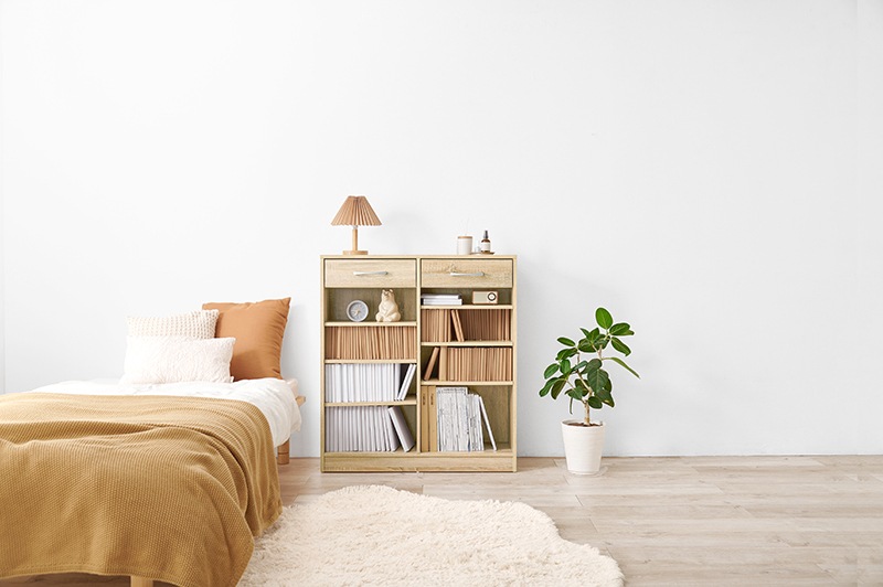 本棚 大容量 おしゃれ cdラック コミックラック 漫画収納 ディスプレイラック オープンラック 木目 ウォールラック 棚 収納棚 薄型 スリム 90cm