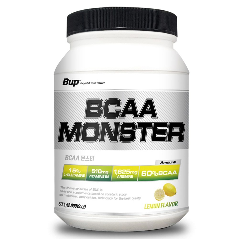 BUP BCAAモンスターレモン味アミノ酸ヘルスサプリメント500g