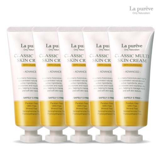 ラピュレブ エッジ肌 マルチスキンクリーム 100ml x 5ea / カレンデュラ 皮膚接地部分 専用クリーム 爪 肘 かかと