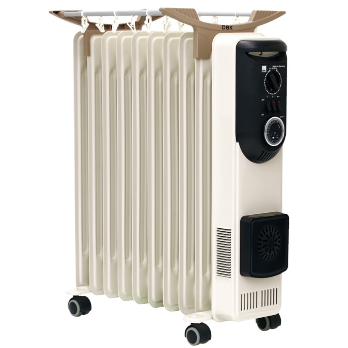 ハイブリッドオイルヒーター ハンガー付モデル HEZC13-10JCH アーモンド