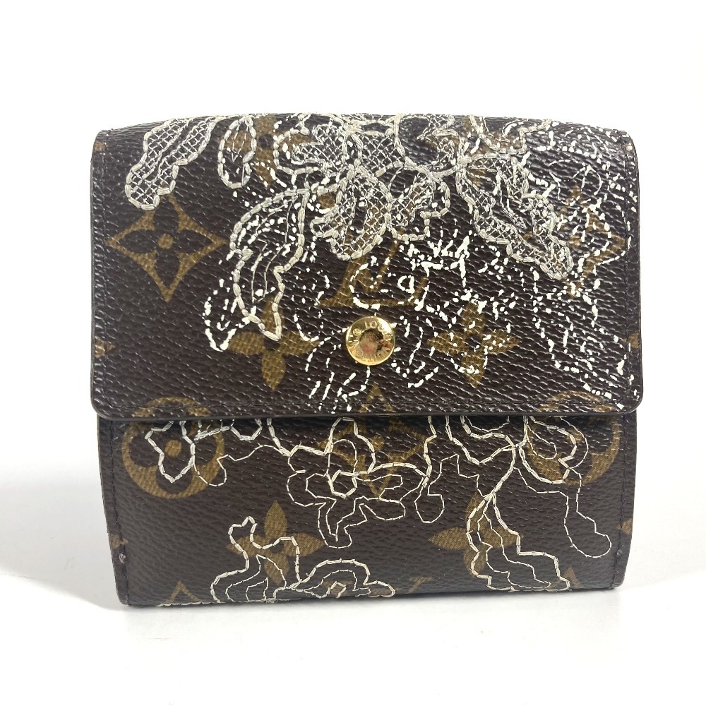 3つ折り財布 M95396 ポルトフォイユ エリーズ モノグラムダンティエル コンパクトウォレット モノグラムキャンバス ブラウン