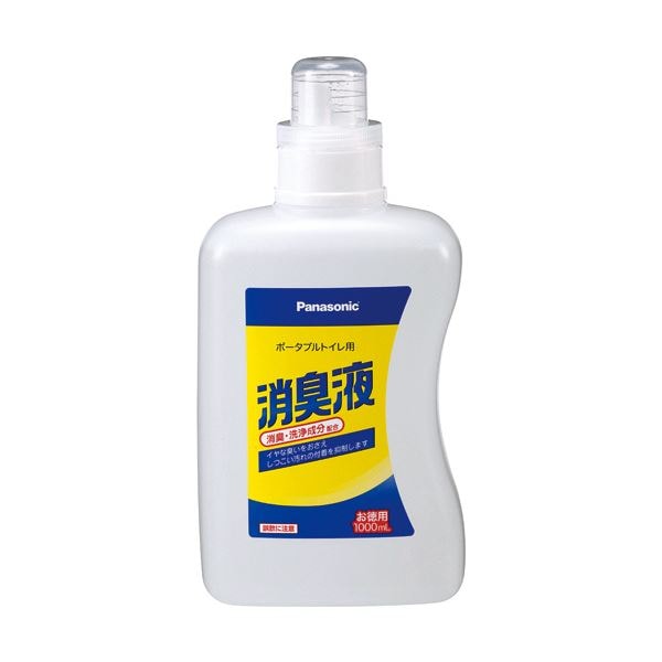 （まとめ）パナソニック エイジフリーポータブルトイレ用消臭液 無色タイプ 1000ml VALTBL1LM 1本(×5セット) 6,517円