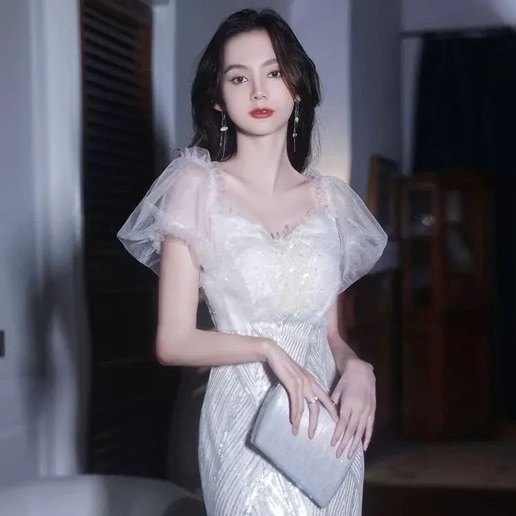 結婚式ドレス ロング 個性的 パーティードレス 二次会 お呼ばれ Aライン レース レディース ワンピース 大人 20代 30代 40代 結婚式 披露宴 演奏会 ホスト パーティー