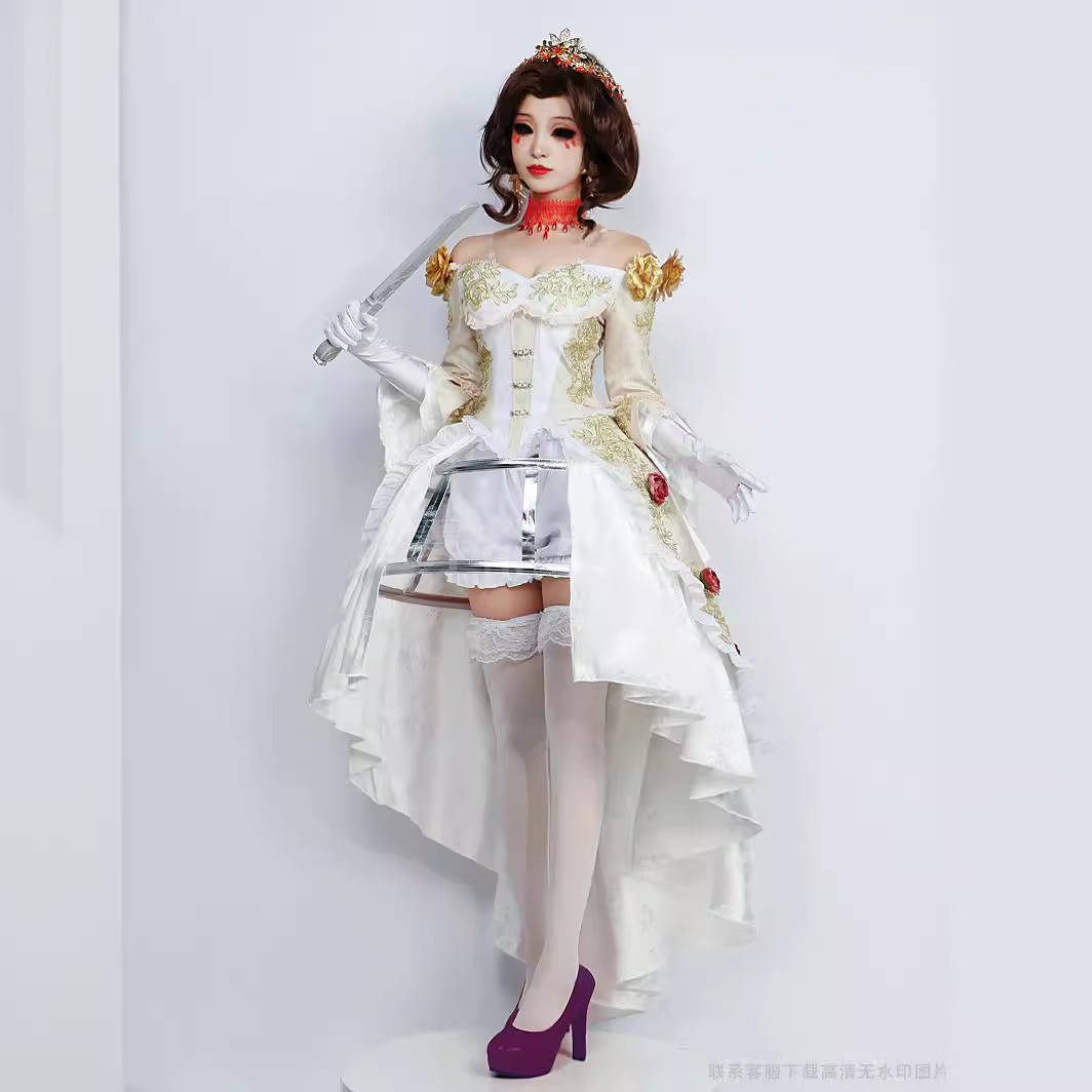 第五人格のコスプレ衣装 レッドレディ ブラッドフィースト レッドフィーストドレス 二次元服 女性用コスプレドレス