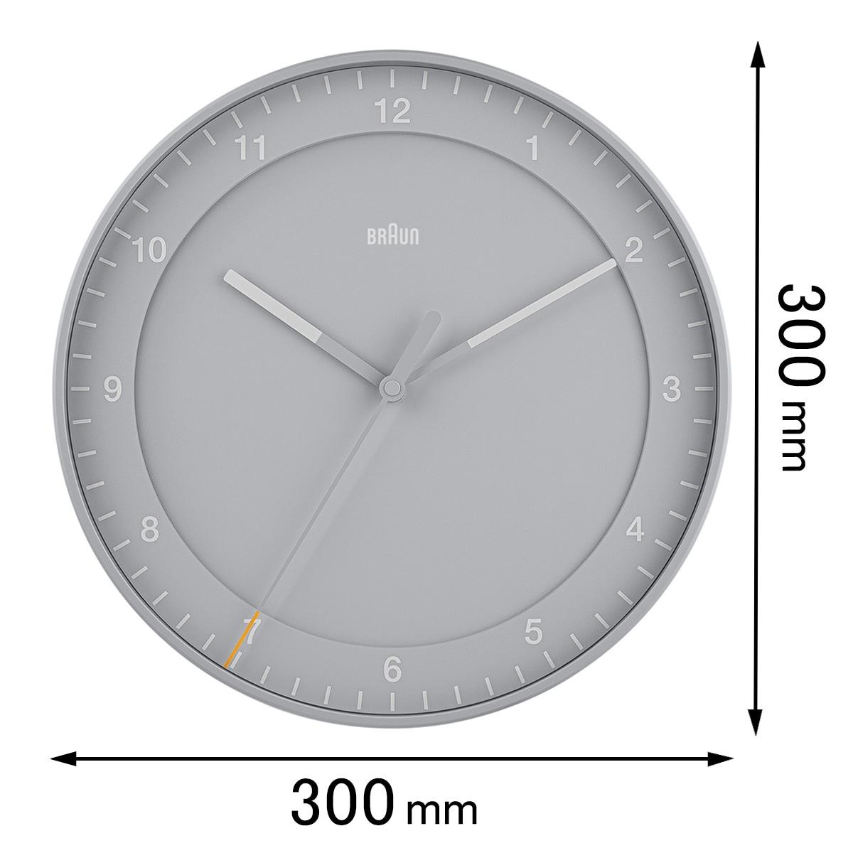 ブラウン 掛け時計 BRAUN Wall Clock GRAY BC17G