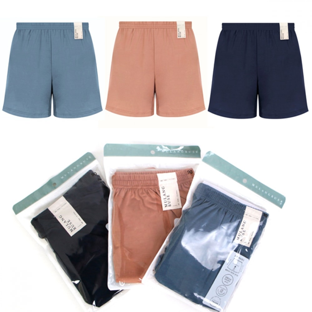 (J2Y) 女性用トランクショーツ 3点セット夏用下着クールパンティーパジャマ