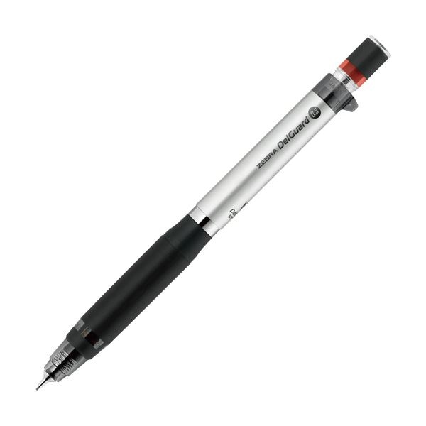 （まとめ） ゼブラ シャープペンシル デルガードタイプER 0.5mm （軸色：シルバー） P-MA88-S 1本 (×10セット)