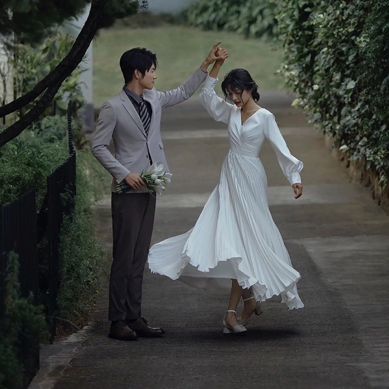 パーティードレス シンプル ウェディングドレス 白 ドレス ワンピース レディース 花嫁 結婚式 花嫁ロングドレス 二次会 ビーズ お呼ばれ 挙式 海外挙式 前撮り 後撮り