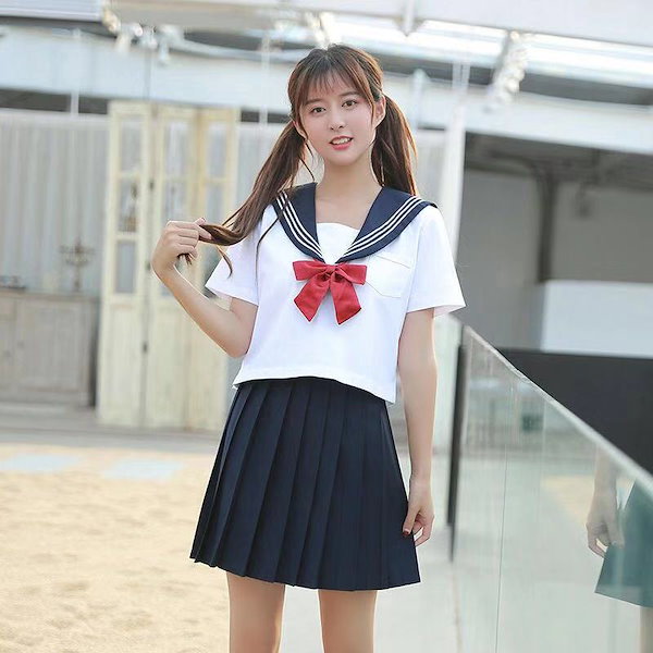 Qoo10] 新作！レディースセーラー服 スカートCO